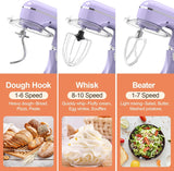 Batidora de Pie 3 en 1 6.5QT 660W 10 Velocidades, Modelo XYZ