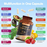 Complejo B 13 en 1 + C, D3, K2 - 120 Cápsulas Veganas