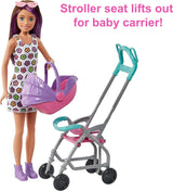 Conjunto de Juego Barbie Skipper Babysitters Inc. con Muñeca, Carro, Bebé y Accesorios