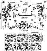 Vinilos 3D Flores Pared Amaonm, Decoración Removible para Hogar