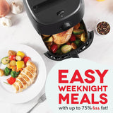 Freidora de aire DASH Tasti-Crisp™ 2.6 Qt, 1000 W, compacta
