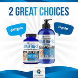 Vitaminas Aceite de pescado omega 3 para perros de pescado