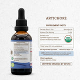 Suplemento Alcachofa USDA Organic Extracto sin alcohol  2 oz