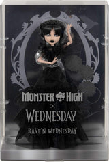 Muñeca Monster High Wednesday, Gótica, Accesorios Premium, Rave’N
