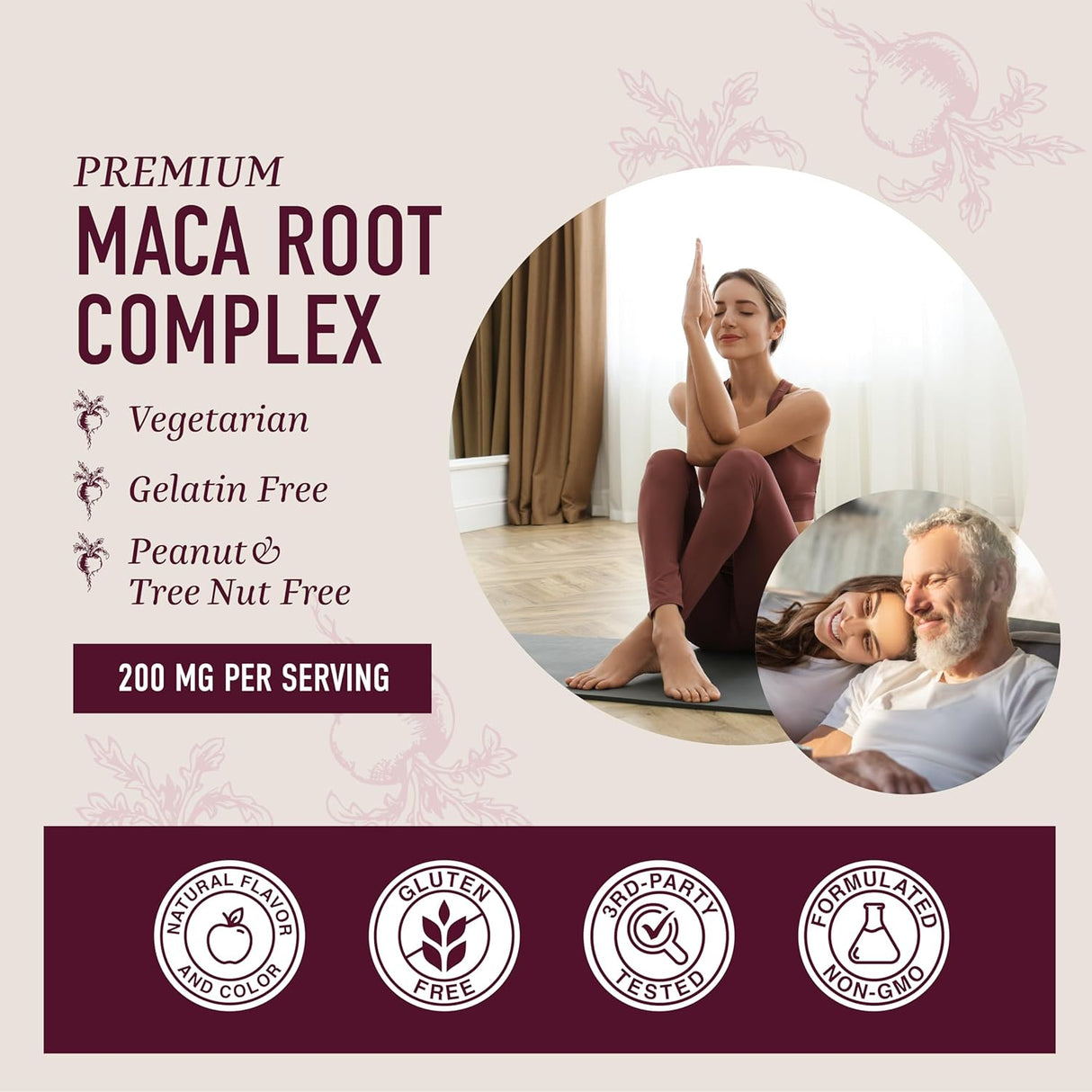 Suplemento de raíz de maca para impulso SMNutrition