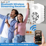 Par de altavoces Bluetooth para interiores y exteriores, 500 W, doble impermeable,PDWRBT56WT