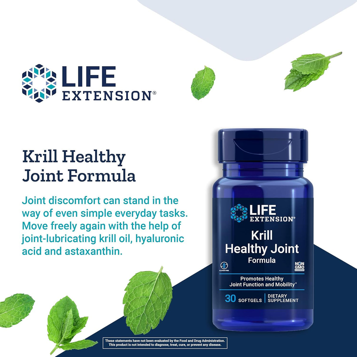 Suplemento Krill saludable Fórmula conjunta 30 geles