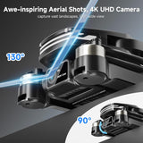 Drone con Cámara 4K, Brushless, FPV, WiFi, Voz, Regalos