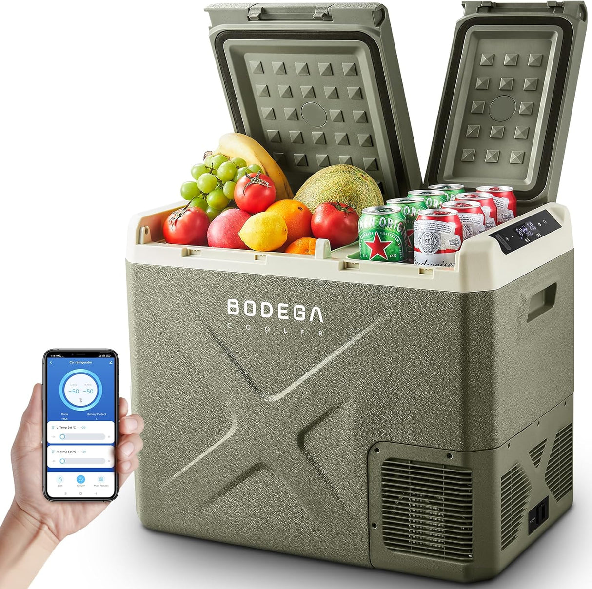 Refrigerador portátil de 12 V 42 cuartos portátil 12/24V DC