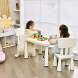 Mesas y Sillas para Niños blanco jardín de infantes
