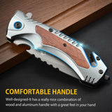 Cuchillo de bolsillo de supervivenciade para hombres