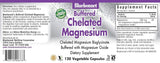 Magnesio tamponado quelado 200 mg, 120 cápsulas vegetarianas