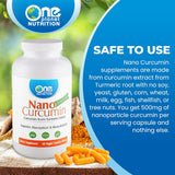 Suplemento de Curcuminas Nano, 500 mg, 60 Cápsulas Veganas