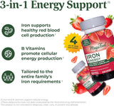 Suplemento MegaFood Iron Energy Gummies   hierro vegano