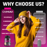 Suplemento de Inositol con Ashwagandha, Berberina y Canela - 120 cápsulas