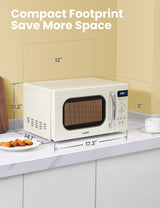 Microondas Retro COMFEE', 0.7 Cu Ft, 700W, 9 Menús, AM720C2RA-A