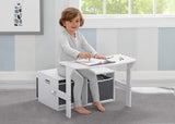 Banco de actividades convertible para niños color blanco