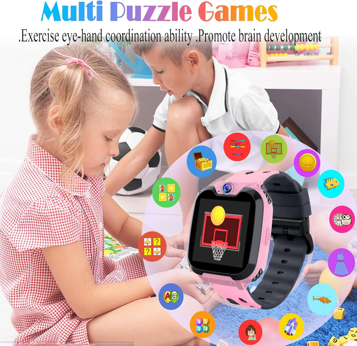 Reloj inteligente para niños Goodatech con juegos y cámara