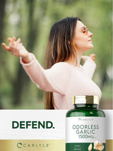 Suplemento de ajo sin olor 1500 mg  500 pastillas sin gluten