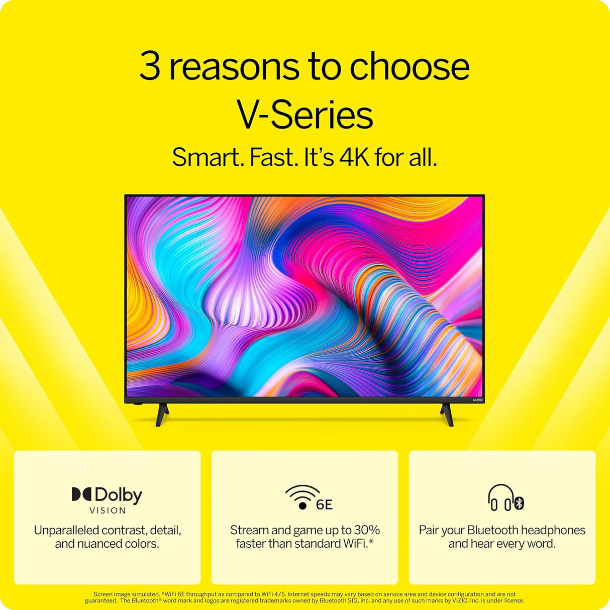 Televisor VIZIO 55 4K HDR Smart TV, WiFi 6E, V555M-K01