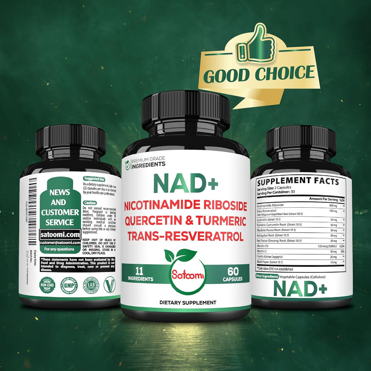 Suplemento NAD+ con Nicotinamida Ribósido 900mg - 60 cápsulas