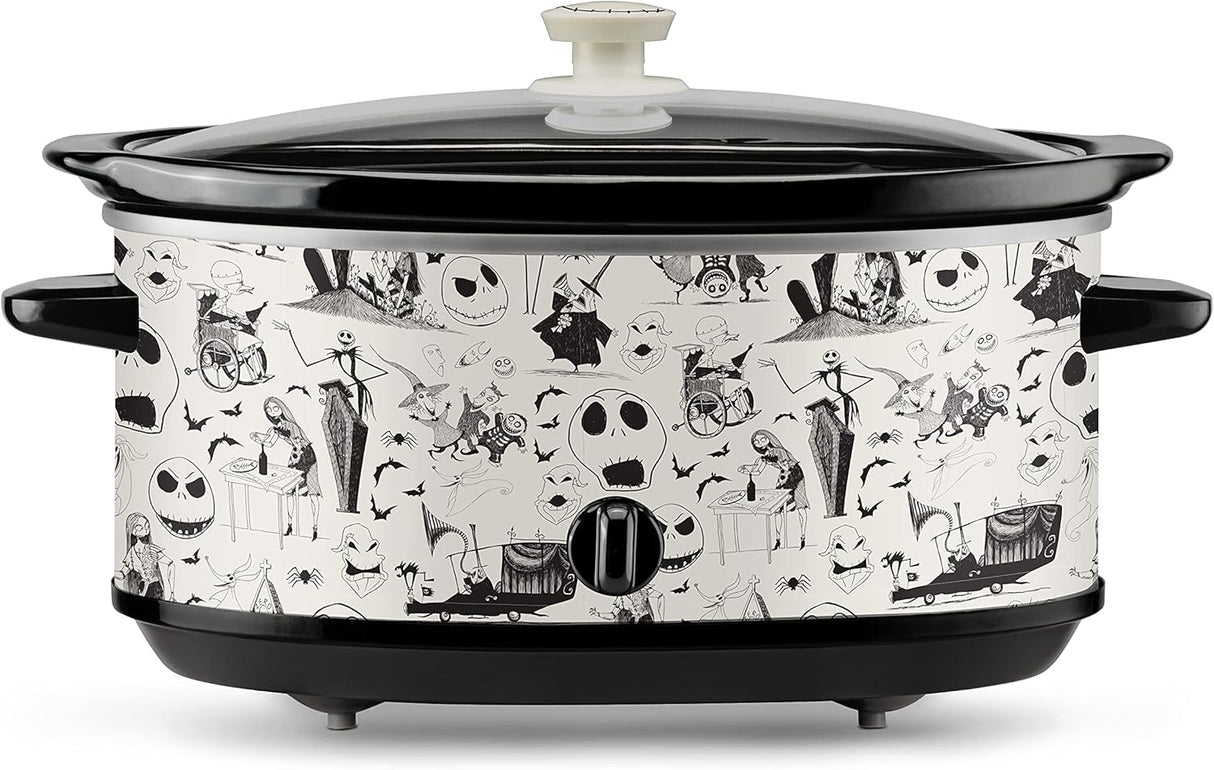 Crockpot de 7 cuartos de Nightmare Before Christmas, patrón sketch