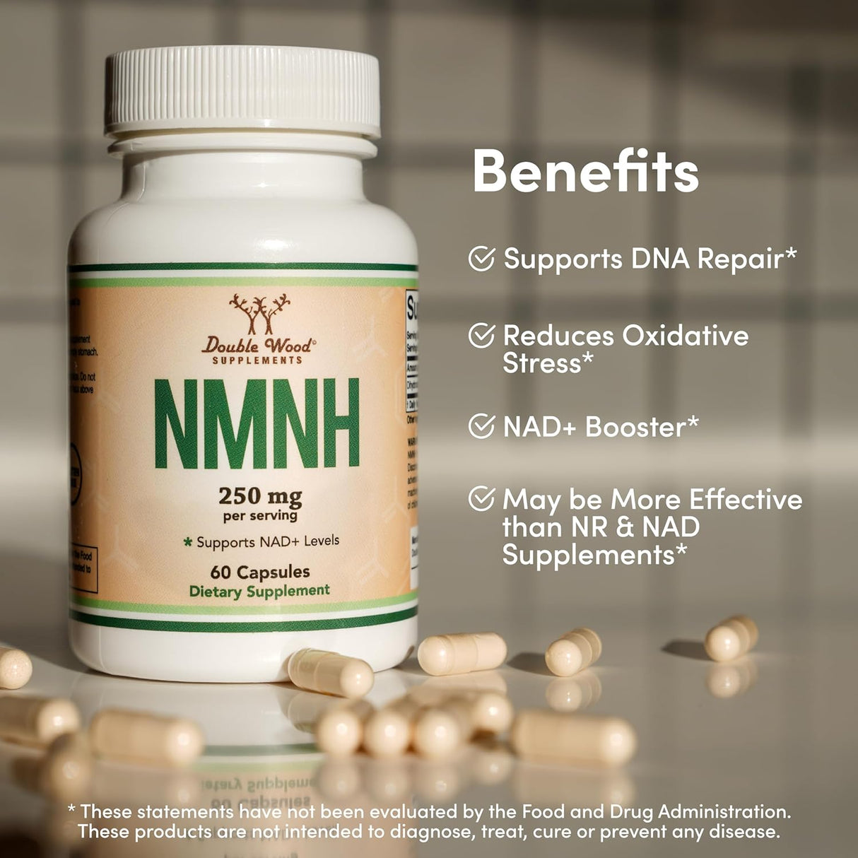 Suplemento NMNH mononucleótido de dihidronicinamida) 250 mg