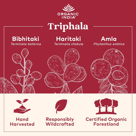 Suplemento ORGANIC INDIA Triphala  Apoyo a la digestión