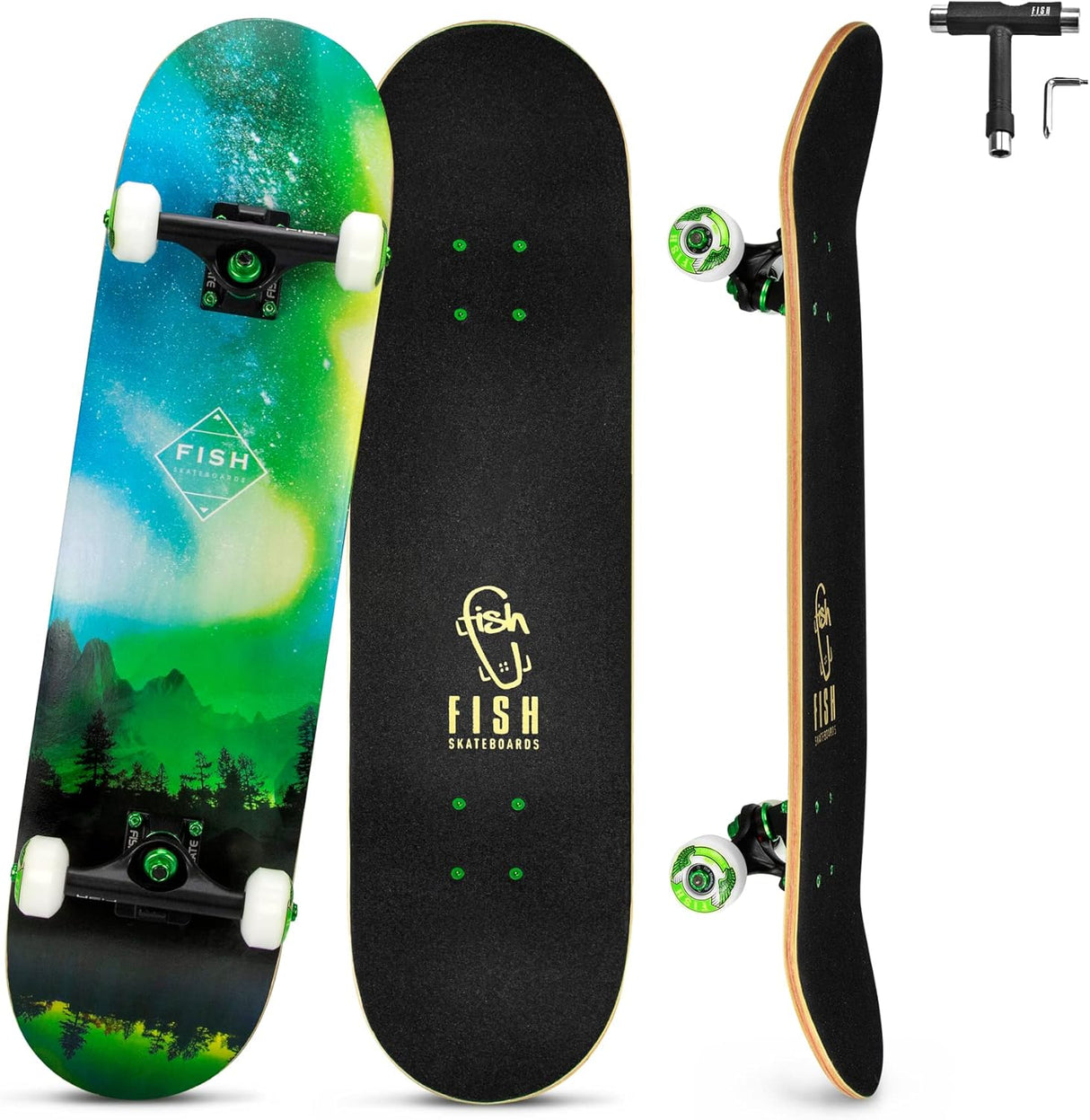 Patineta Doble Kick 31" Maple 8 Capas para Adolescentes y Adultos