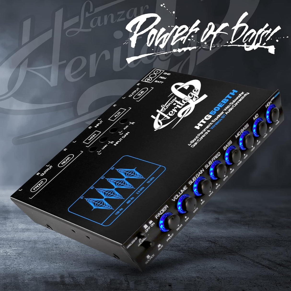 Ecualizador paramétrico inalámbrica Lanzar HTG50EBTH