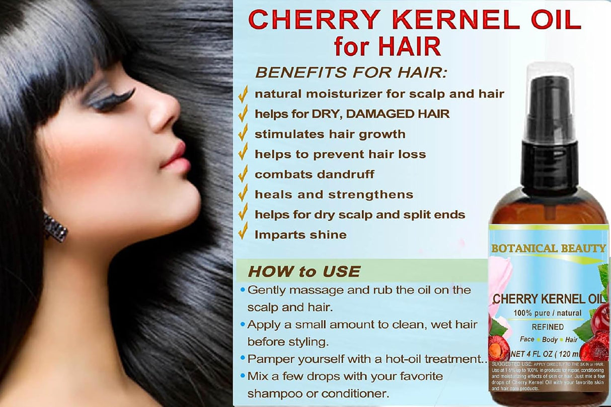Aceite de Semilla de Cereza Italiana para Cara, Piel, Cuerpo y Más