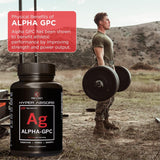 Suplemento Alpha GPC + BioPerine, 600mg, Nootrópico para Memoria