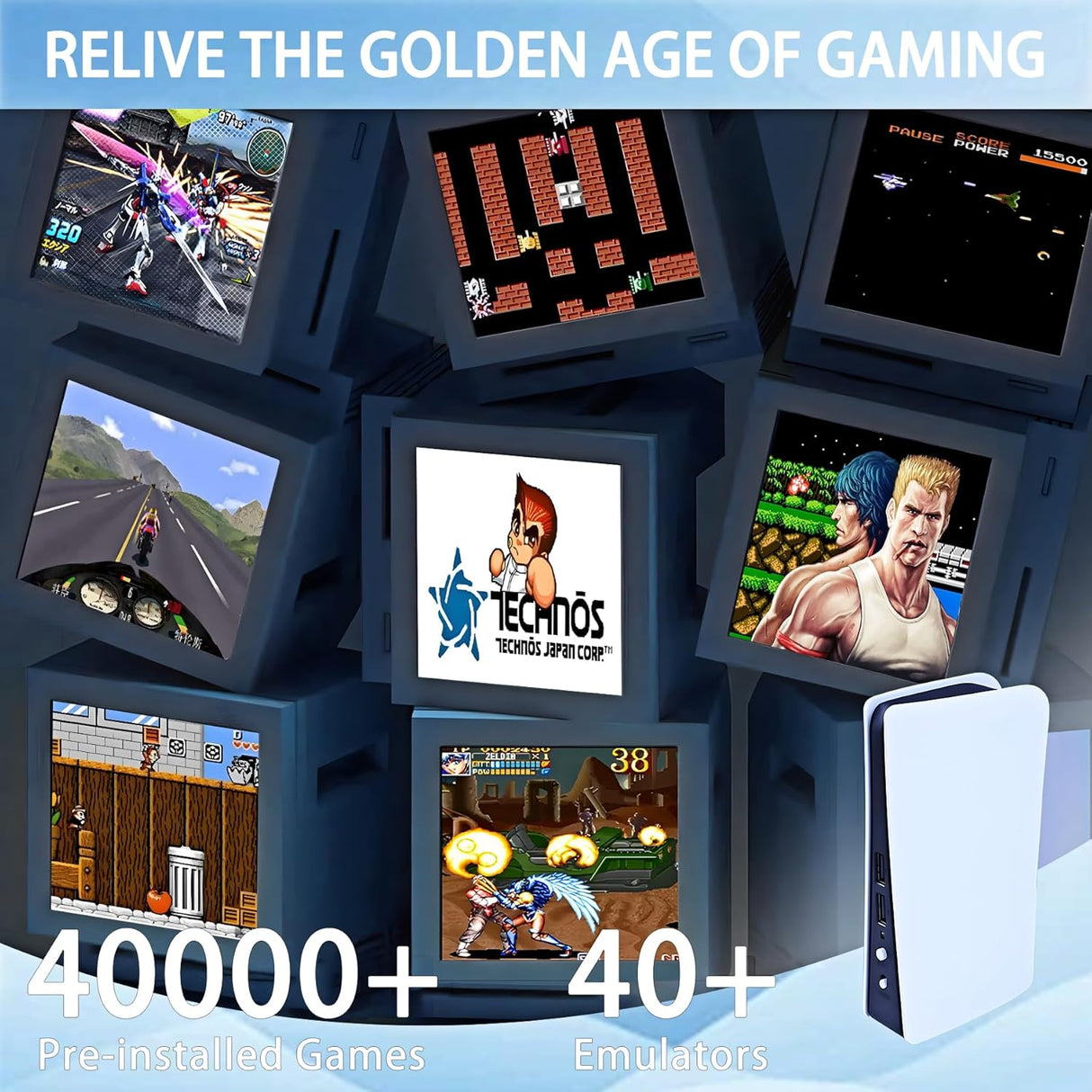 Consola de juegos retro inalámbrica con más de 40000 juegos