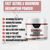 Suplemento Polvo de trans-resveratrol micronizado al 99%
