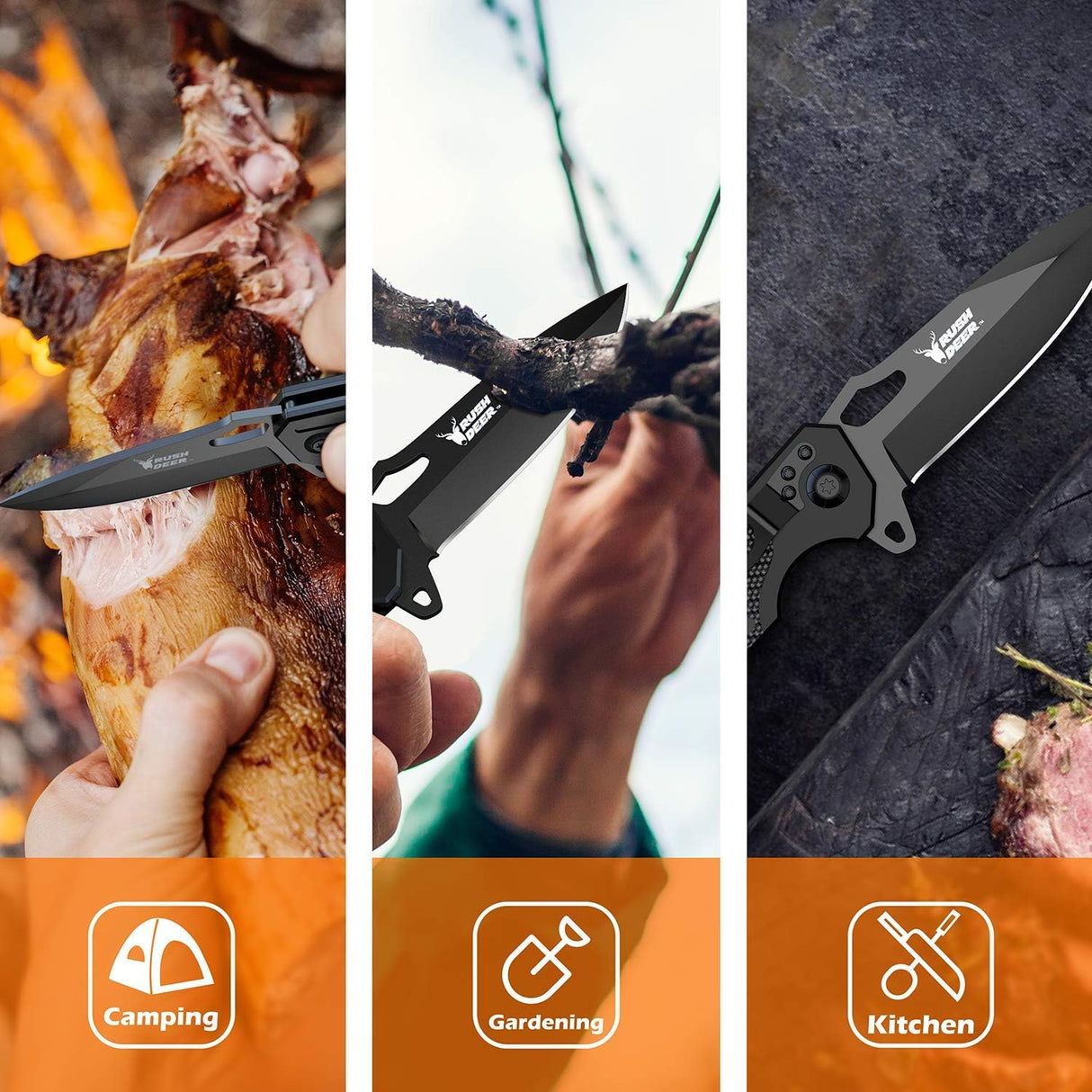 Cuchillo de bolsillo plegable con clip