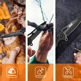 Cuchillo de bolsillo plegable con clip