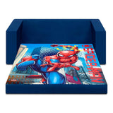 Silla transformable en cama para niños, diseño de Spider-Man