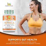 Polvo de Triphala Orgánico 300 Cápsulas - Organic Veda 1000mg