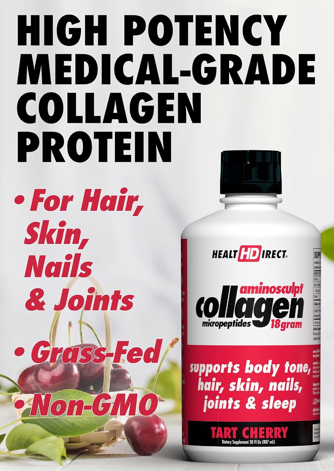 AminoSculpt Suplemento de Colágeno Sin Azúcar HEALD 30oz