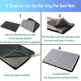 Cama para Perro, Impermeable y Ortopédica, XL 42x30x4