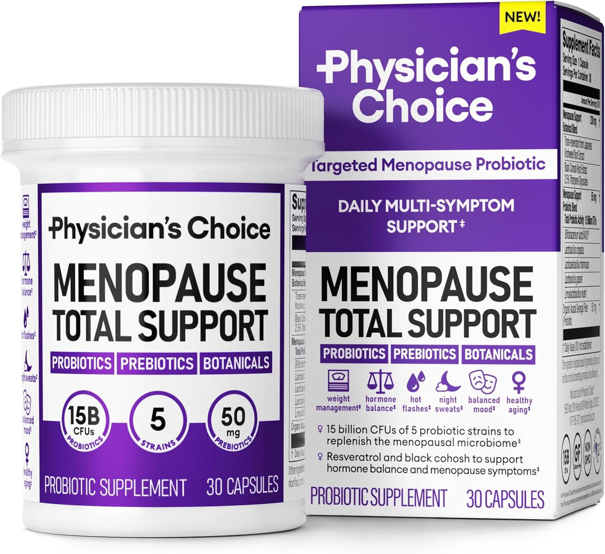 Suplemento probiótico para la menopausia para mujeres
