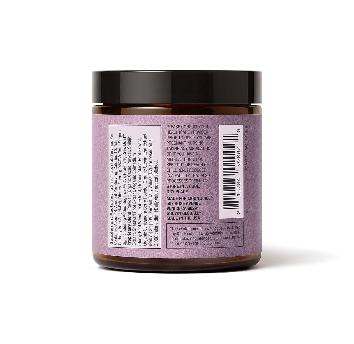 Polvo de Sexo Moon Juice, Impulso Sexual, Equilibrio Hormonal, 14 servicios