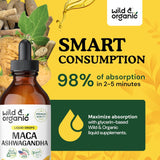 Gotas de Maca y Ashwagandha - Suplementos Orgánicos 4 oz