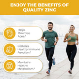 Sandhu Herbals Zinc 30mg Suplemento para Hombres y Mujeres