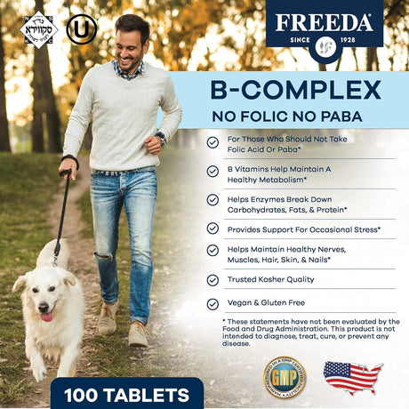 Freeda Vitamina B Compleja Sin Ácido Fólico 250 Cápsulas