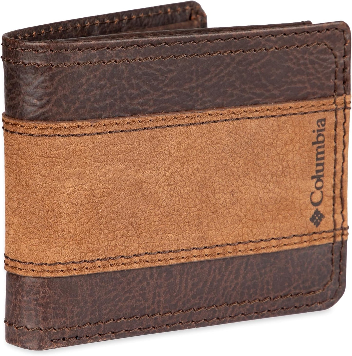 Billetera Bifold Columbia con Múltiples Tarjetas y Ventana ID