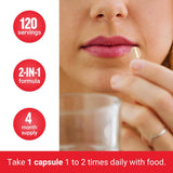 Suplemento de Vitamina D3 K2 FORCE FACTOR, 120 Cápsulas