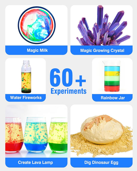 Kit de Experimentos Científicos, Aprendizaje STEM, 60+ Experimentos
