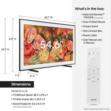 Televisor QLED 4K Samsung con Art Mode y Alexa, QN55LS03D