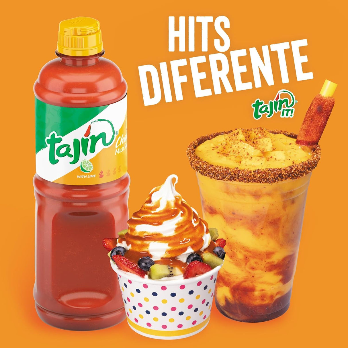 Salsa Chamoy Frutal y Salsa Picante Tajín 15.38oz Pack 2